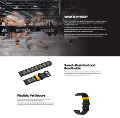 HYROX Limited Edition Silicone Sports Strap (22mm)