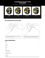 HYROX Limited Edition Silicone Sports Strap (22mm)