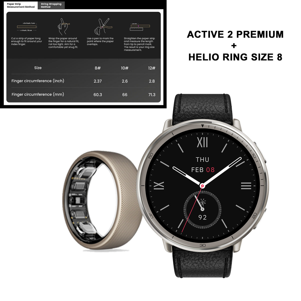 Amazfit Active 2 Series + Helio Ring
