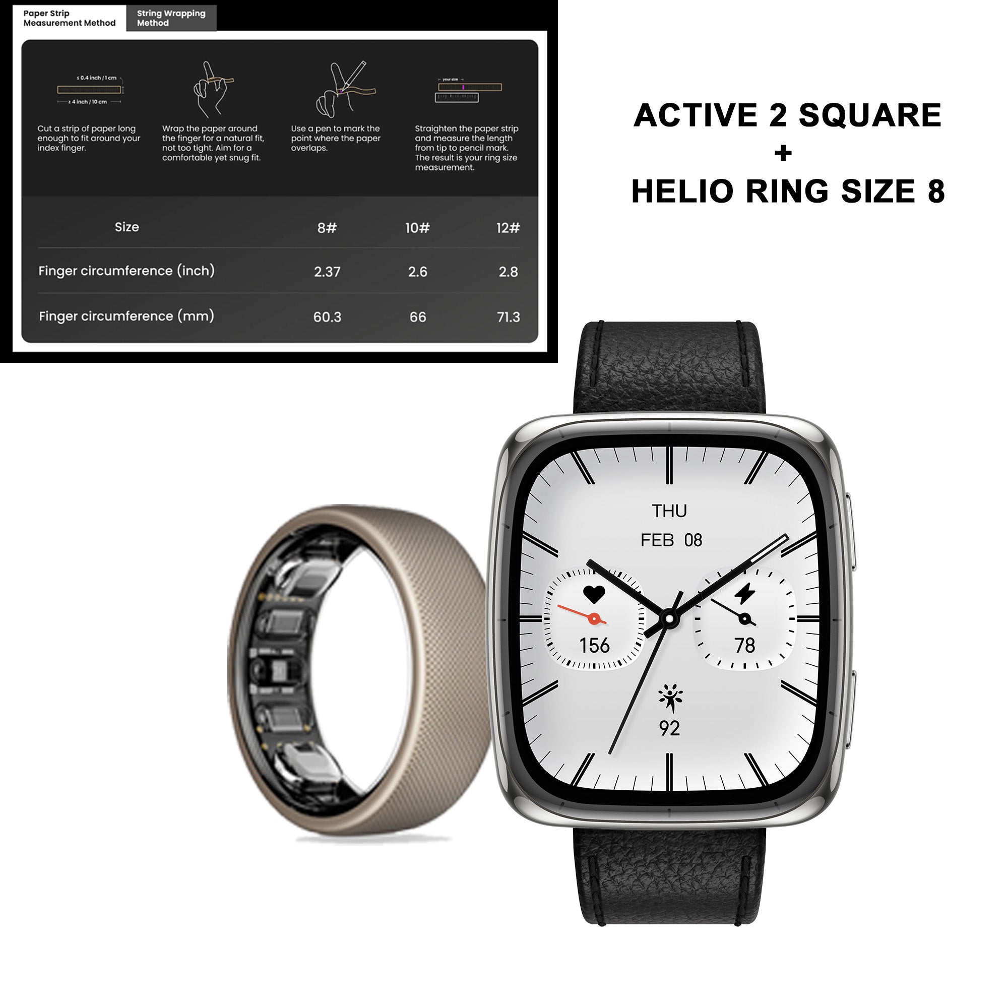 Amazfit Active 2 Series + Helio Ring
