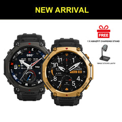 Amazfit T-Rex 3 Pro Fitness Smartwatch [FREE GIFT: CHARGING STAND]