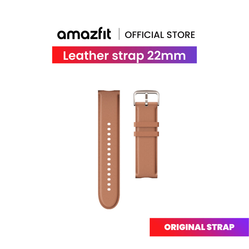 Amazfit Brown Leather Strap 22mm